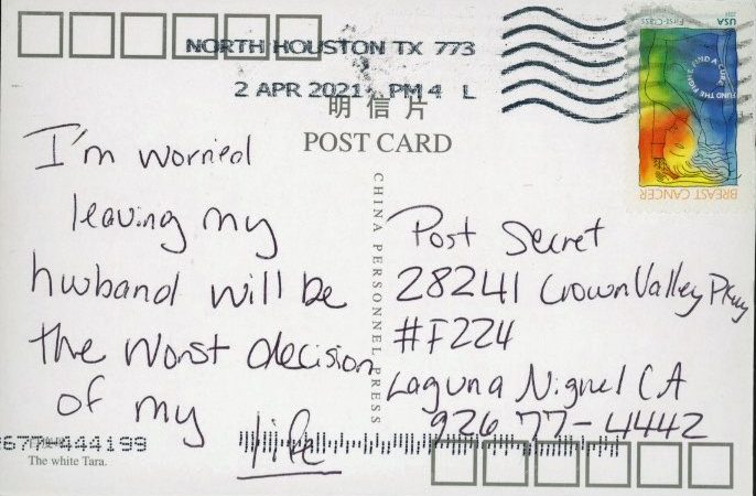 Send Anonymous Confessions Via Postcard